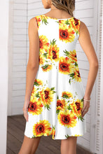 Load image into Gallery viewer, Printed Round Neck Sleeveless Dress
