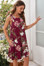 Load image into Gallery viewer, Printed Round Neck Sleeveless Dress
