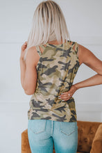 Load image into Gallery viewer, BE KIND Graphic Camouflage Tank
