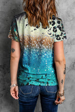 Load image into Gallery viewer, MAMA Lightning Graphic Leopard Round Neck Tee
