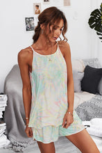 Load image into Gallery viewer, Tie-Dye Cami and Shorts Lounge Set
