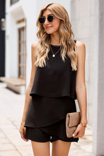 Load image into Gallery viewer, Layered Sleeveless Round Neck Romper
