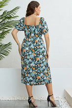Load image into Gallery viewer, Floral Split Short Sleeve Dress
