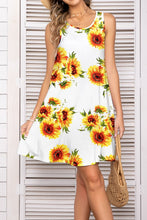 Load image into Gallery viewer, Printed Round Neck Sleeveless Dress
