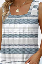 Load image into Gallery viewer, Printed Square Neck Curved Hem Tank
